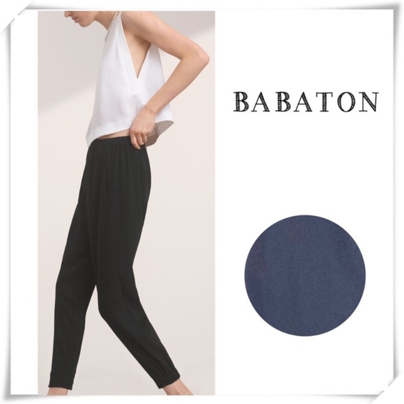 Aritzia Babaton Dexter Pants Joggers Pants in Grayish Blue Size S #53467 - Picture 1 of 8